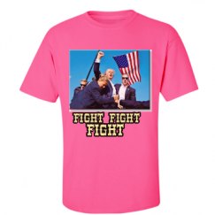 Unisex Ultra Cotton Safety Neon Crewneck Tee