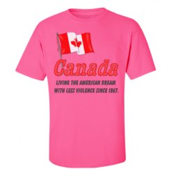 Unisex Ultra Cotton Safety Neon Crewneck Tee