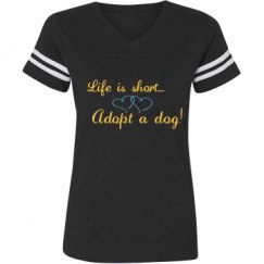 Ladies Relaxed Fit Vintage Sports Tee