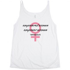 Empowered Women Flowy Tank with side slit