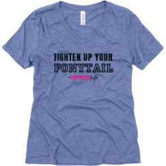 Ladies Relaxed Fit Super Soft Triblend V-Neck Tee