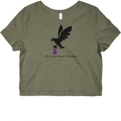 Strong Hawk Fitness Crop Tee