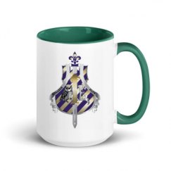 15oz Ceramic Mug with Color Inside