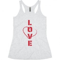 Ladies Slim Fit Super Soft Racerback Triblend Tank