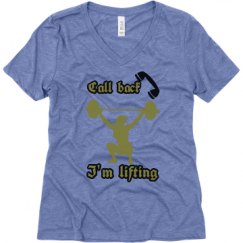 Ladies Relaxed Fit Super Soft Triblend V-Neck Tee