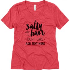 Ladies Relaxed Fit Super Soft Triblend V-Neck Tee