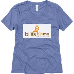 Ladies Relaxed Fit Super Soft Triblend V-Neck Tee