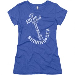 Ladies Slim Fit Super Soft Triblend Tee