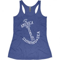 Ladies Slim Fit Super Soft Racerback Triblend Tank