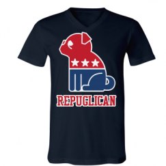 Unisex V-Neck Jersey Tee