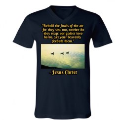 Unisex V-Neck Jersey Tee