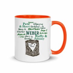 11oz Ceramic Mug with Color Inside