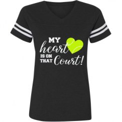 Ladies Relaxed Fit Vintage Sports Tee