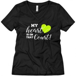 Ladies Relaxed Fit V-Neck Tee