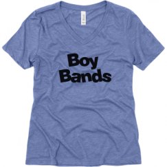 Ladies Relaxed Fit Super Soft Triblend V-Neck Tee