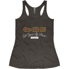 Ladies Slim Fit Super Soft Racerback Triblend Tank