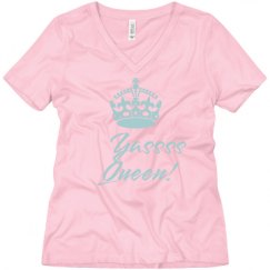 Ladies Relaxed Fit V-Neck Tee