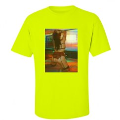 Unisex Ultra Cotton Safety Neon Crewneck Tee