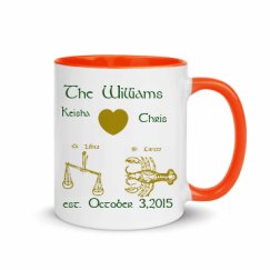 11oz Ceramic Mug with Color Inside