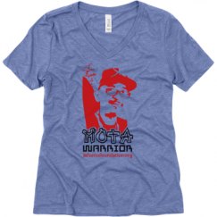 Ladies Relaxed Fit Super Soft Triblend V-Neck Tee