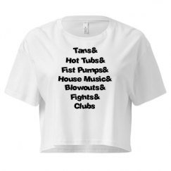 Ladies Festival Cali Crop Top Tee