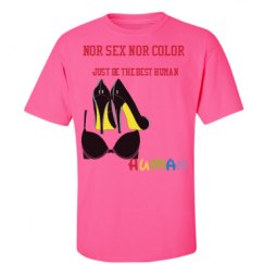 Unisex Ultra Cotton Safety Neon Crewneck Tee