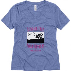 Ladies Relaxed Fit Super Soft Triblend V-Neck Tee