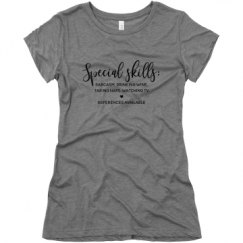 Ladies Slim Fit Super Soft Triblend Tee