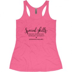 Ladies Slim Fit Super Soft Racerback Triblend Tank