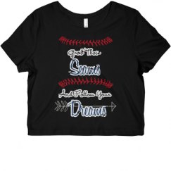 Ladies Slim Fit Crop Top Tee