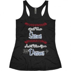 Ladies Slim Fit Super Soft Racerback Triblend Tank
