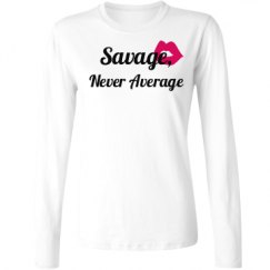 Ladies Relaxed Fit Basic Long Sleeve Tee