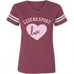 Ladies Relaxed Fit Vintage Sports Tee