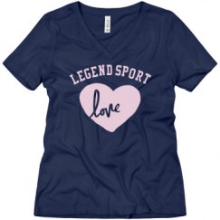 Ladies Relaxed Fit V-Neck Tee