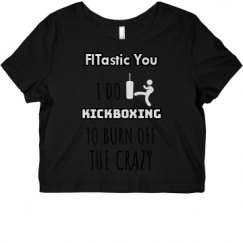 Ladies Slim Fit Crop Top Tee