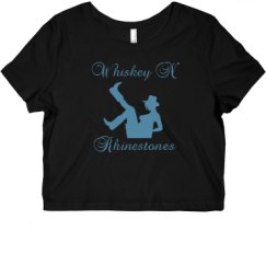 Ladies Slim Fit Crop Top Tee