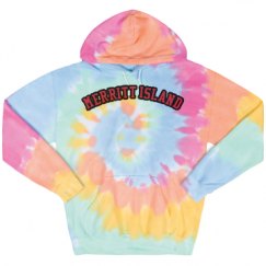 Unisex Tie-Dye Fleece Hoodie