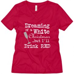 Ladies Relaxed Fit V-Neck Tee