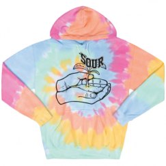 Unisex Tie-Dye Fleece Hoodie
