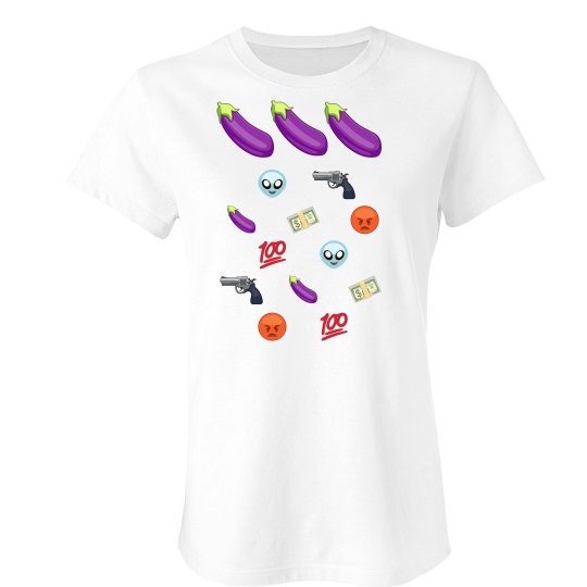 Eggplant Emoji T-Shirt