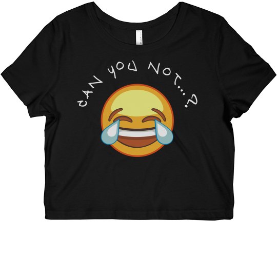 emoji crop top