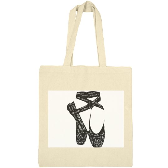 en pointe canvas tote 
