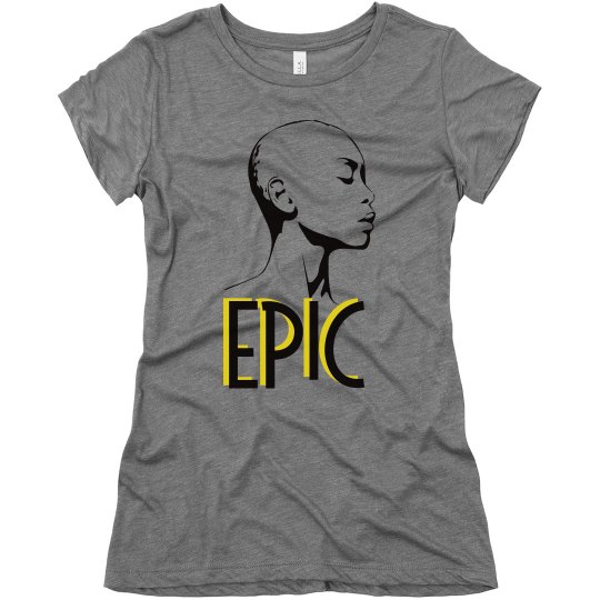 EPIC Bald African American Woman Soft Tri-Blend Tee EPIC Bald African American Woman Soft Tri-Blend Tee