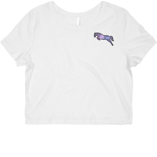 Equestrian Fierce Galaxy Crop Top
