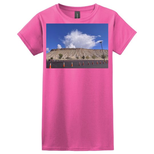Eruption!!! Photo Lucy LaRue Fitted Tee Shirt Eruption!!! Photo Lucy LaRue Fitted Tee Shirt