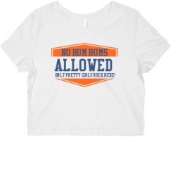 Ladies Slim Fit Crop Top Tee