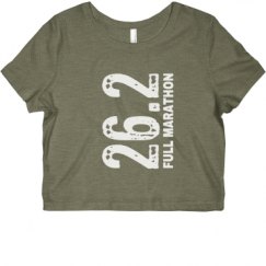 Ladies Slim Fit Crop Top Tee