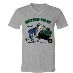 Unisex V-Neck Jersey Tee