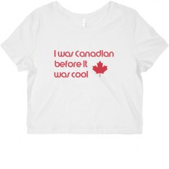 Ladies Slim Fit Crop Top Tee