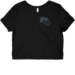 Ladies Slim Fit Crop Top Tee